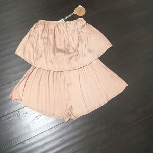 Beautiful Silk Nude Romper